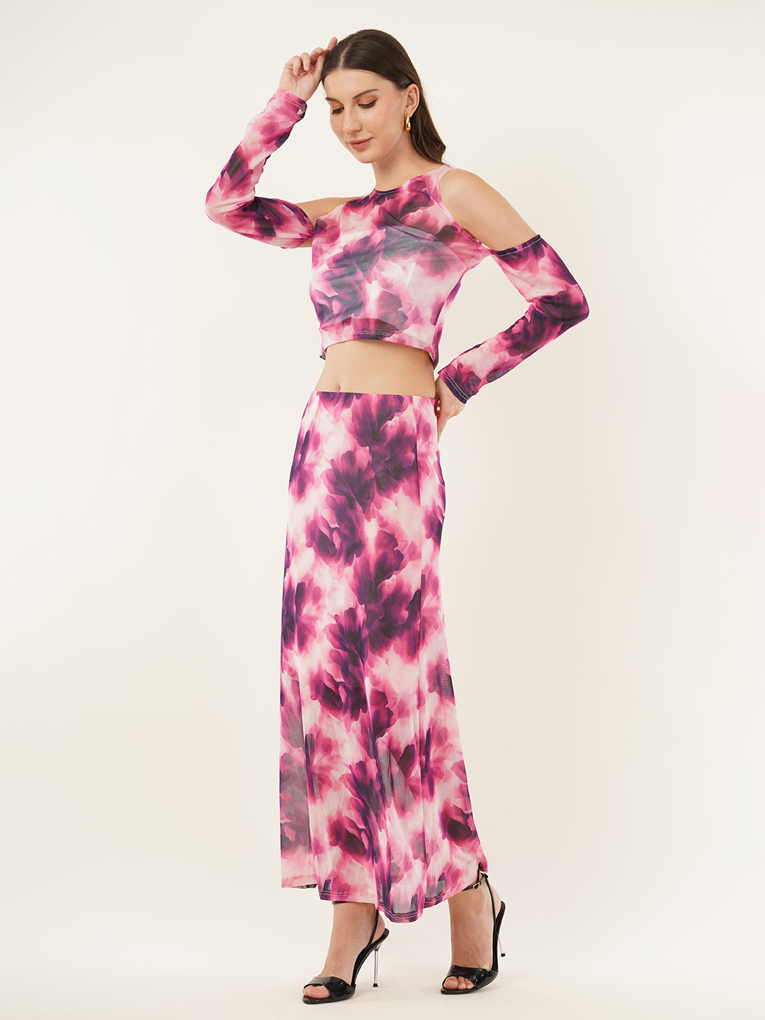 Clobug Women Printed Full Sleeve Co-ord Set