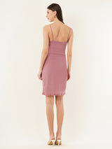 Clobug Women Solid Sleevelesss Lycra Blend Bodycon Black Dress