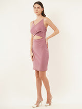 Clobug Women Solid Sleevelesss Lycra Blend Bodycon Black Dress