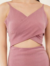 Clobug Women Solid Sleevelesss Lycra Blend Bodycon Black Dress