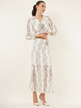 Clobug Women Printed Full Sleeve Top & Skirt Co-ord Set