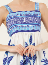 Clobug Women Printed Sleeveless Midid Dress