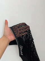 Clobug Women Black Full Sleeve Net Jacket