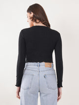 Clobug Women Cotton Blend Boat Neck Regular Full Sleeve Top