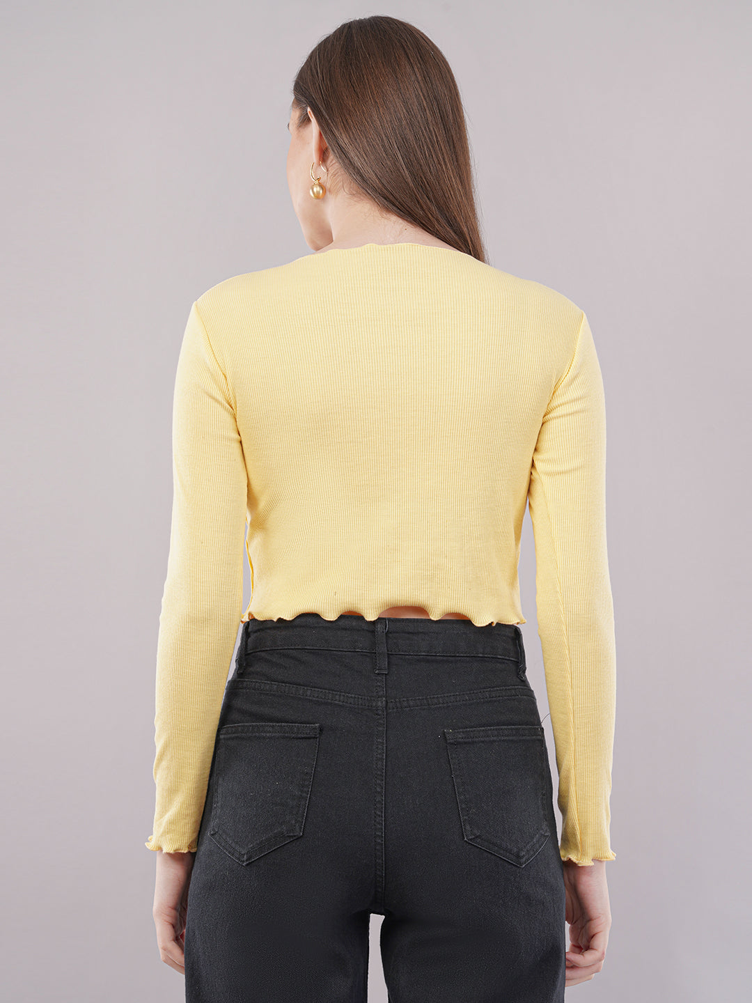 Clobug Women Cotton Blend Boat Neck Regular Full Sleeve Top