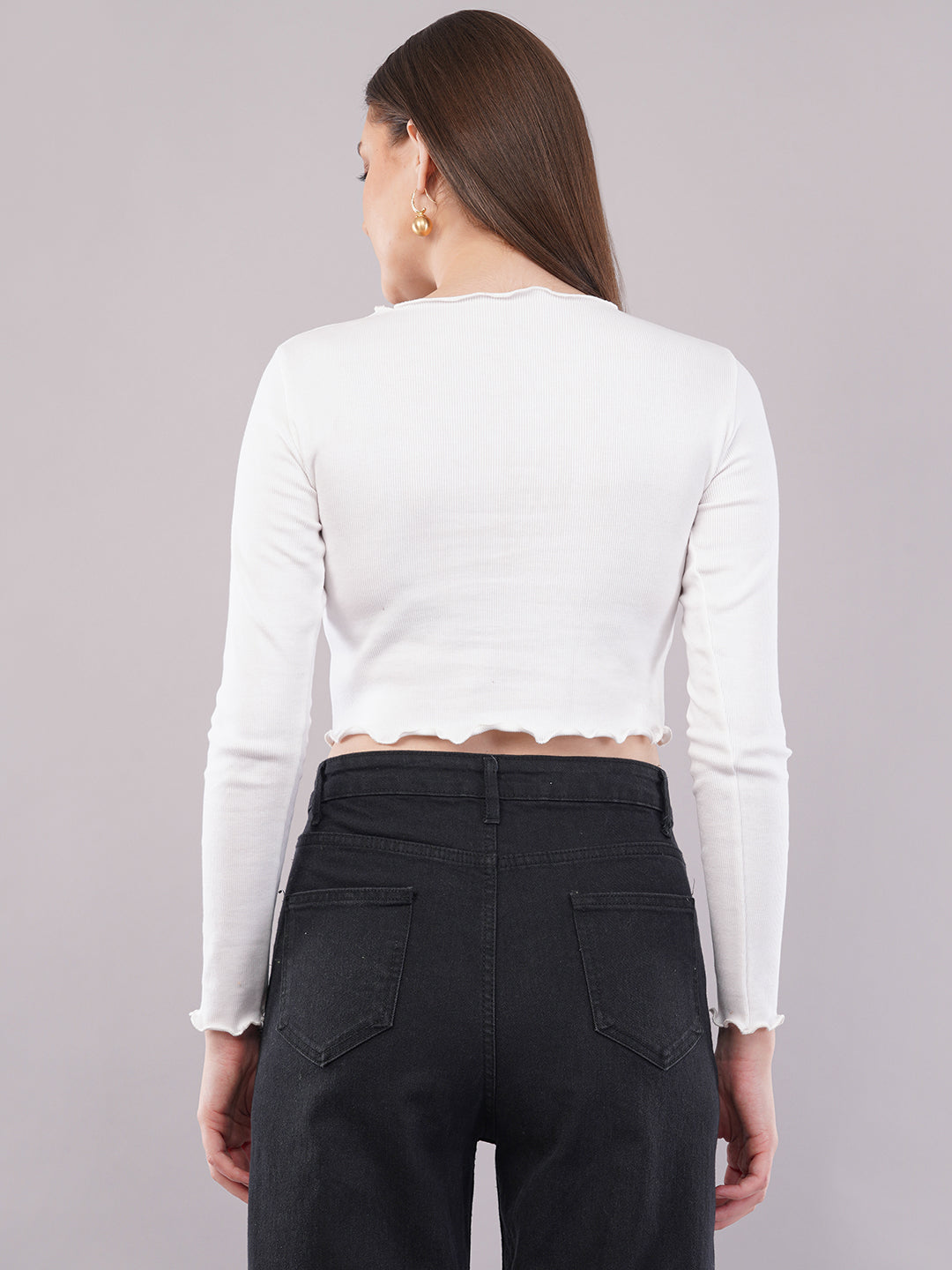 Clobug Women Cotton Blend Boat Neck Regular Full Sleeve Top