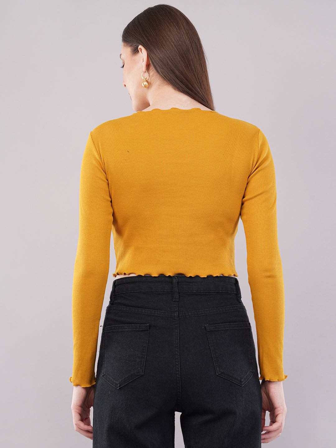 Clobug Women Cotton Blend Boat Neck Regular Full Sleeve Top