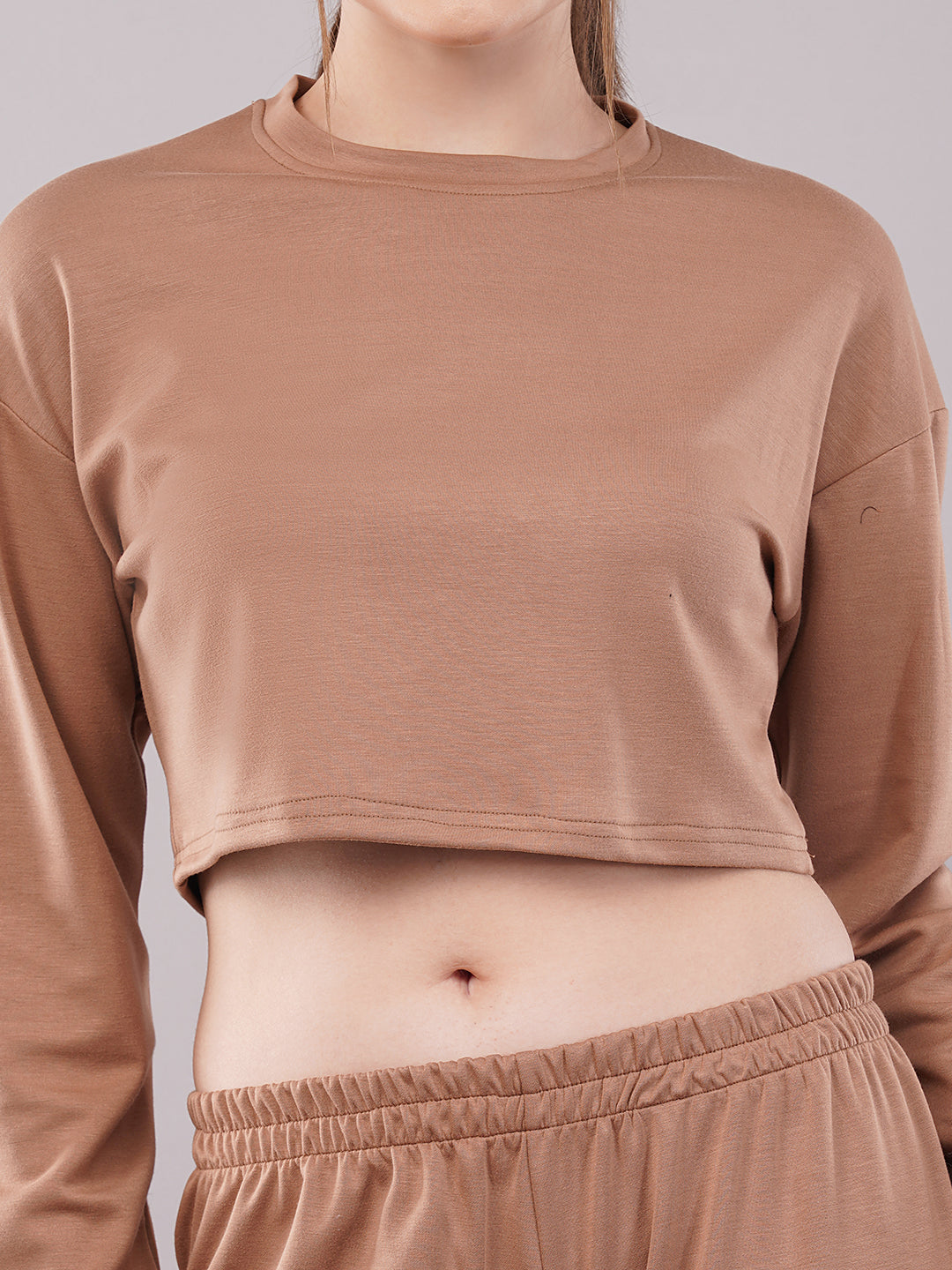 Clobug Women Cotton Blend Top With Trackpant Co-ord Set