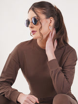 Clobug Women Cotton Blend Top With Trackpant Co-ord Set