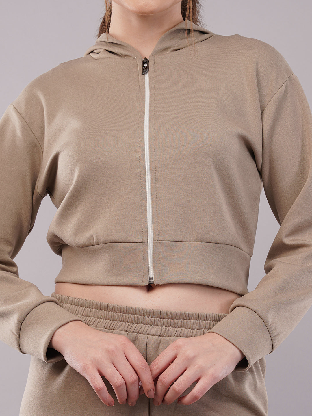 Clobug Women Cotton Blend Sweatshirt Top With Trackpant Co-ord Set