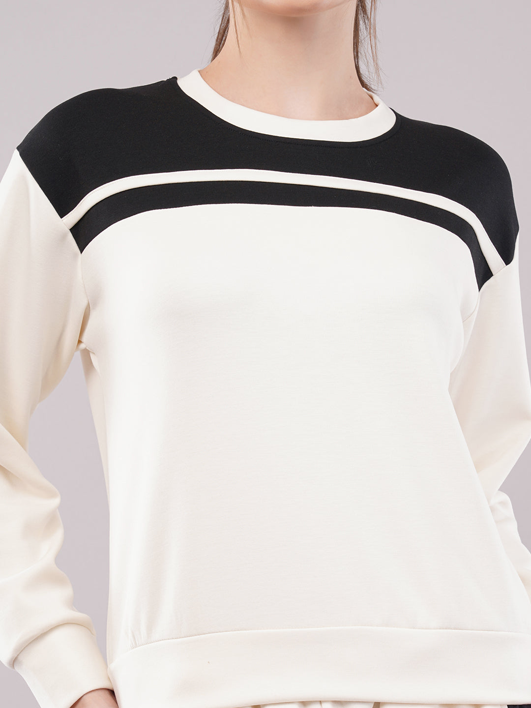 Clobug Women Cotton Blend Sweatshirt With Trackpant Co-ord Set