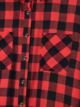 Clobug Women Check Print Full Sleeve Shirt