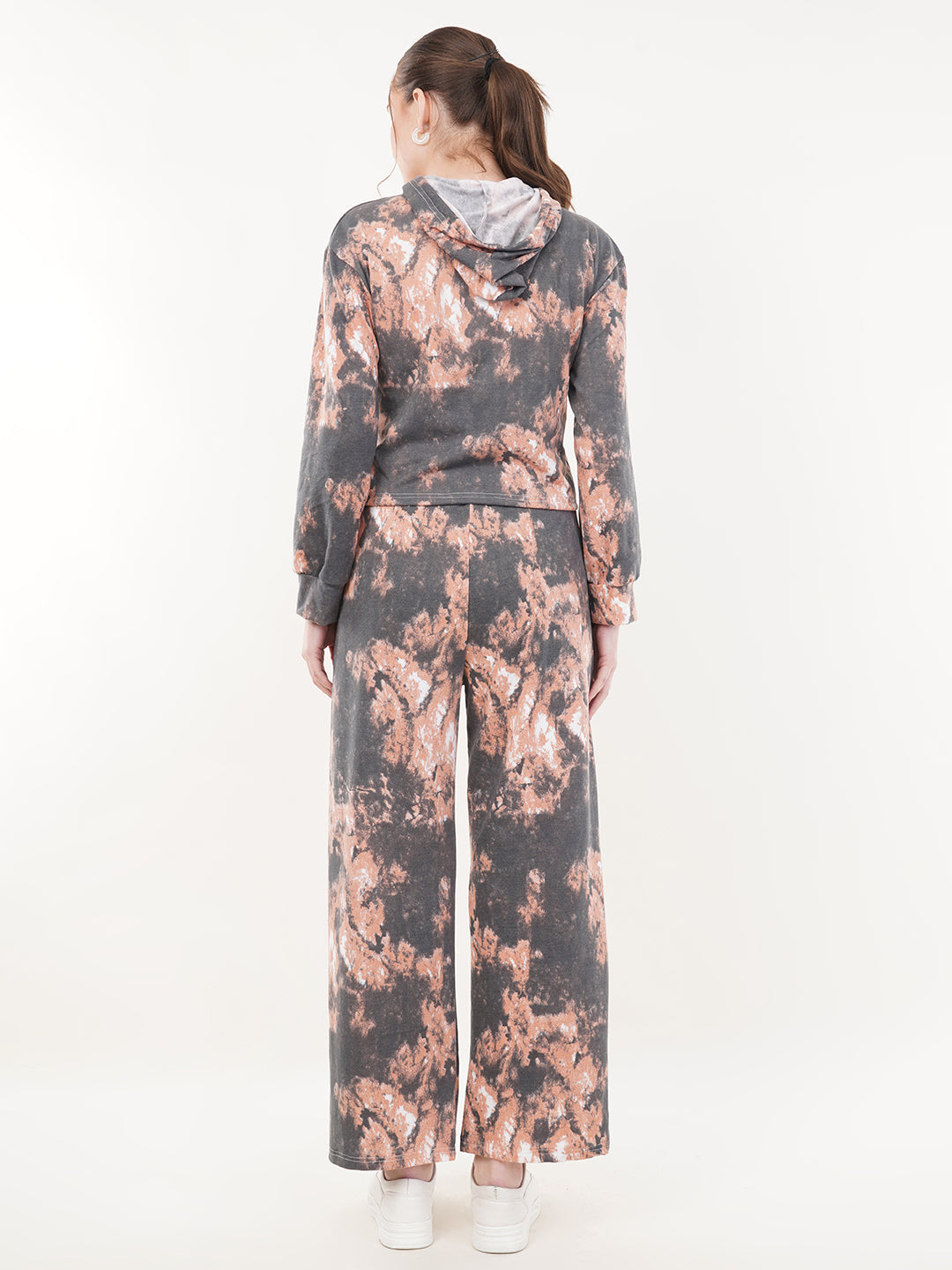 Clobug Women Cotton Blend Sweatshirt With Trackpant Co-ord Set