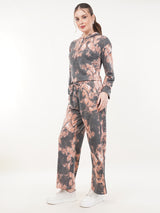 Clobug Women Cotton Blend Sweatshirt With Trackpant Co-ord Set