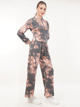 Clobug Women Cotton Blend Sweatshirt With Trackpant Co-ord Set