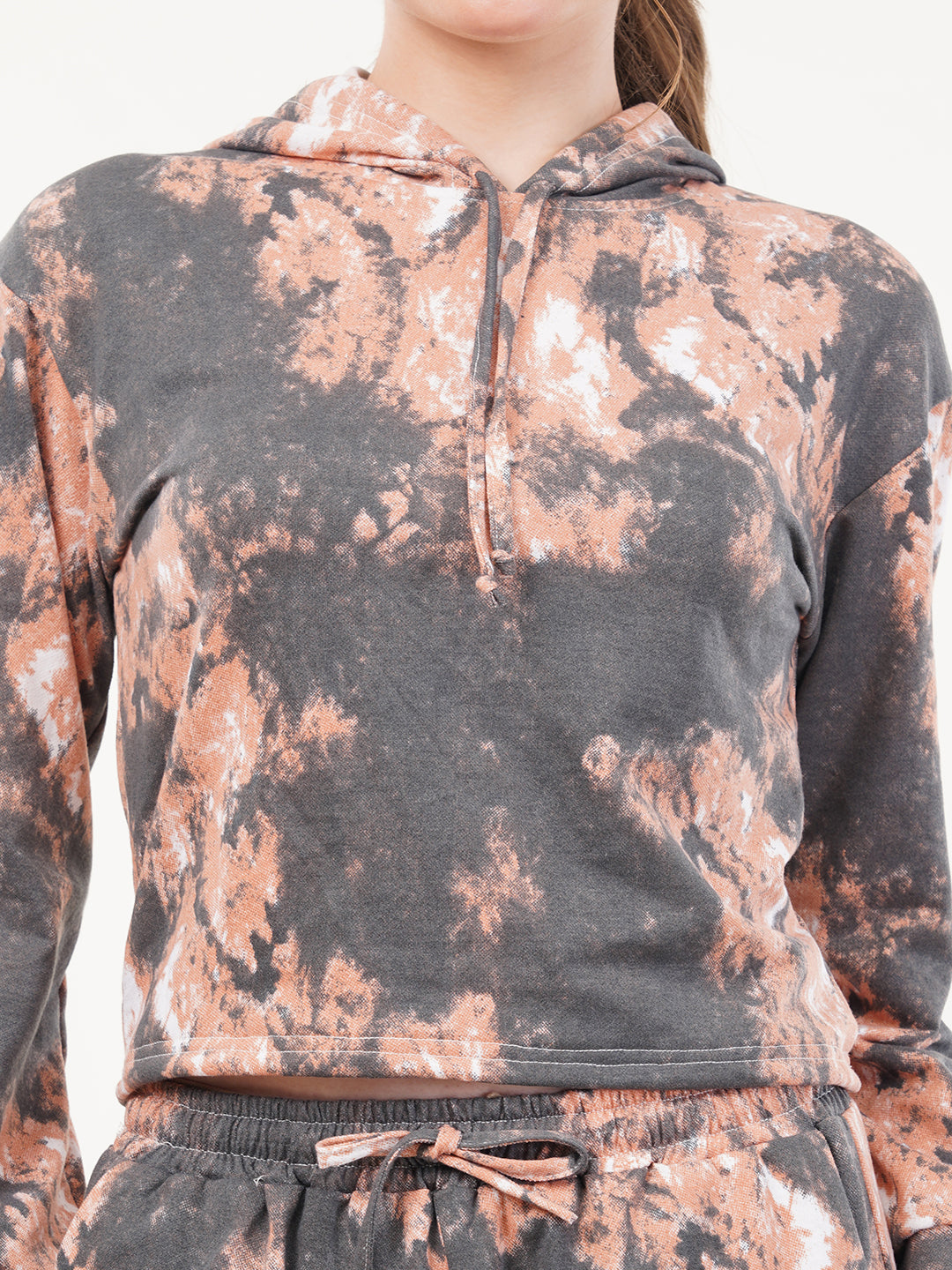 Clobug Women Cotton Blend Sweatshirt With Trackpant Co-ord Set