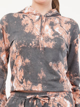 Clobug Women Cotton Blend Sweatshirt With Trackpant Co-ord Set