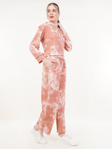 Clobug Women Cotton Blend Sweatshirt With Trackpant Co-ord Set