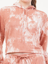 Clobug Women Cotton Blend Sweatshirt With Trackpant Co-ord Set