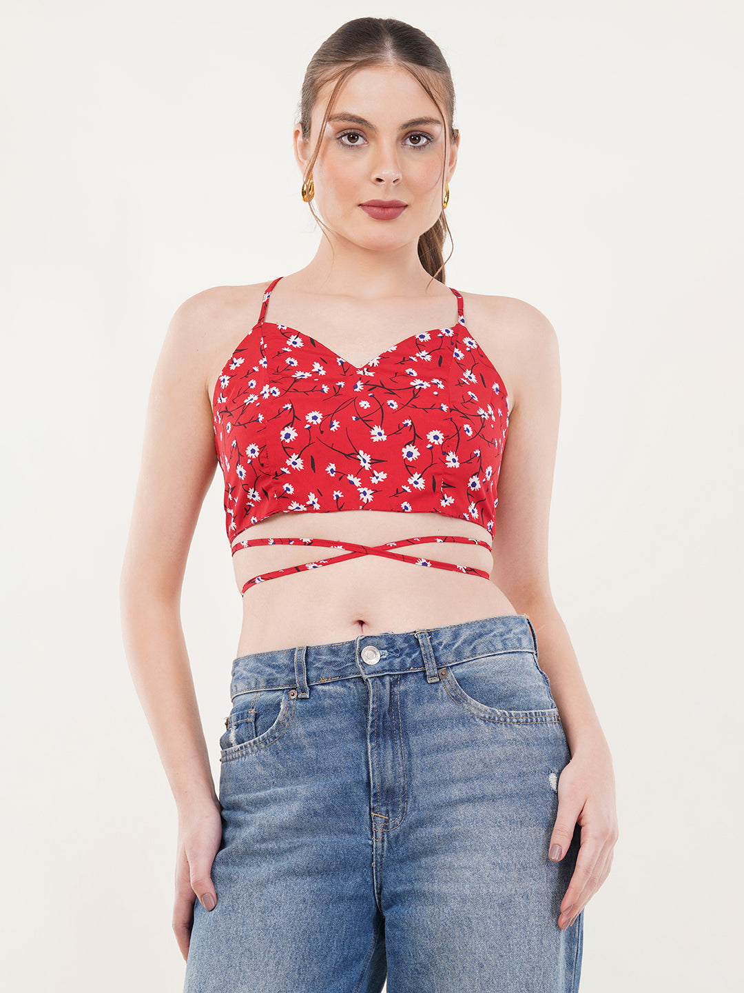 Clobug Women Floral Print Shirt