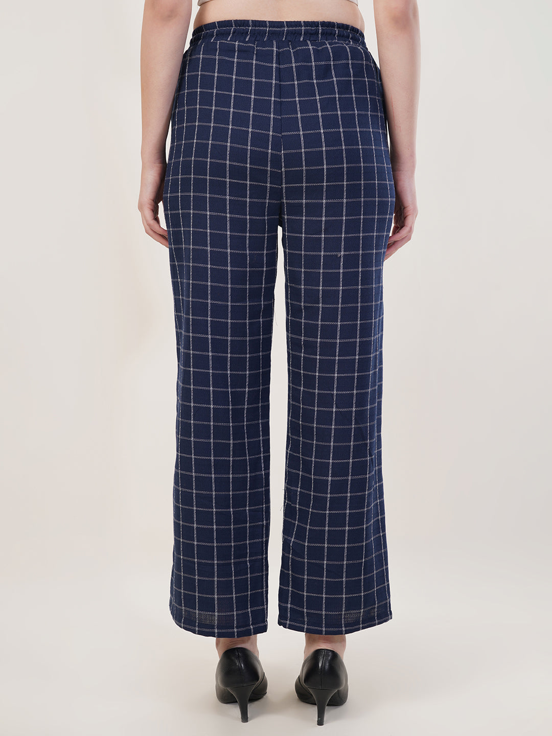 Clobug Women Cotton Blend Printed Trouser