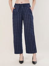 Clobug Women Cotton Blend Printed Trouser