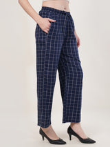 Clobug Women Cotton Blend Printed Trouser