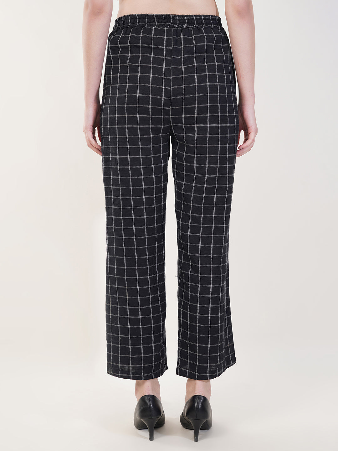 Clobug Women Cotton Blend Printed Trouser