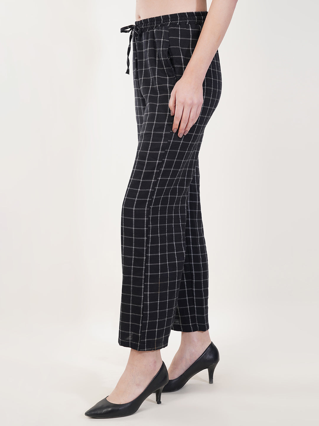 Clobug Women Cotton Blend Printed Trouser