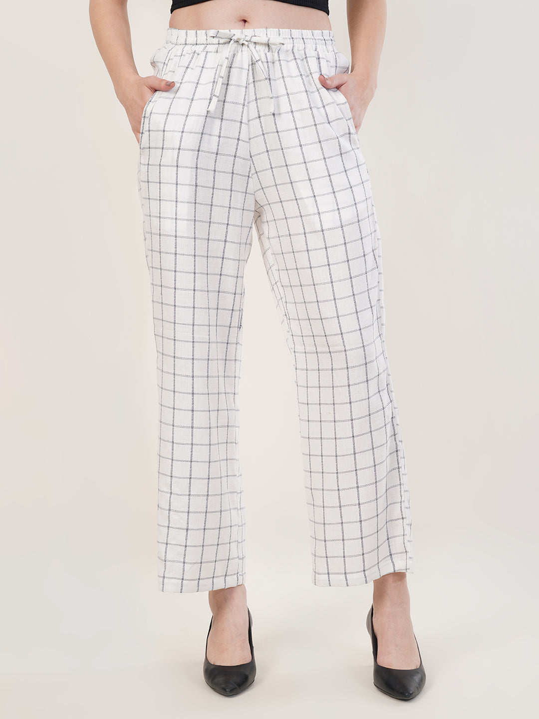 Clobug Women Cotton Blend Printed Trouser