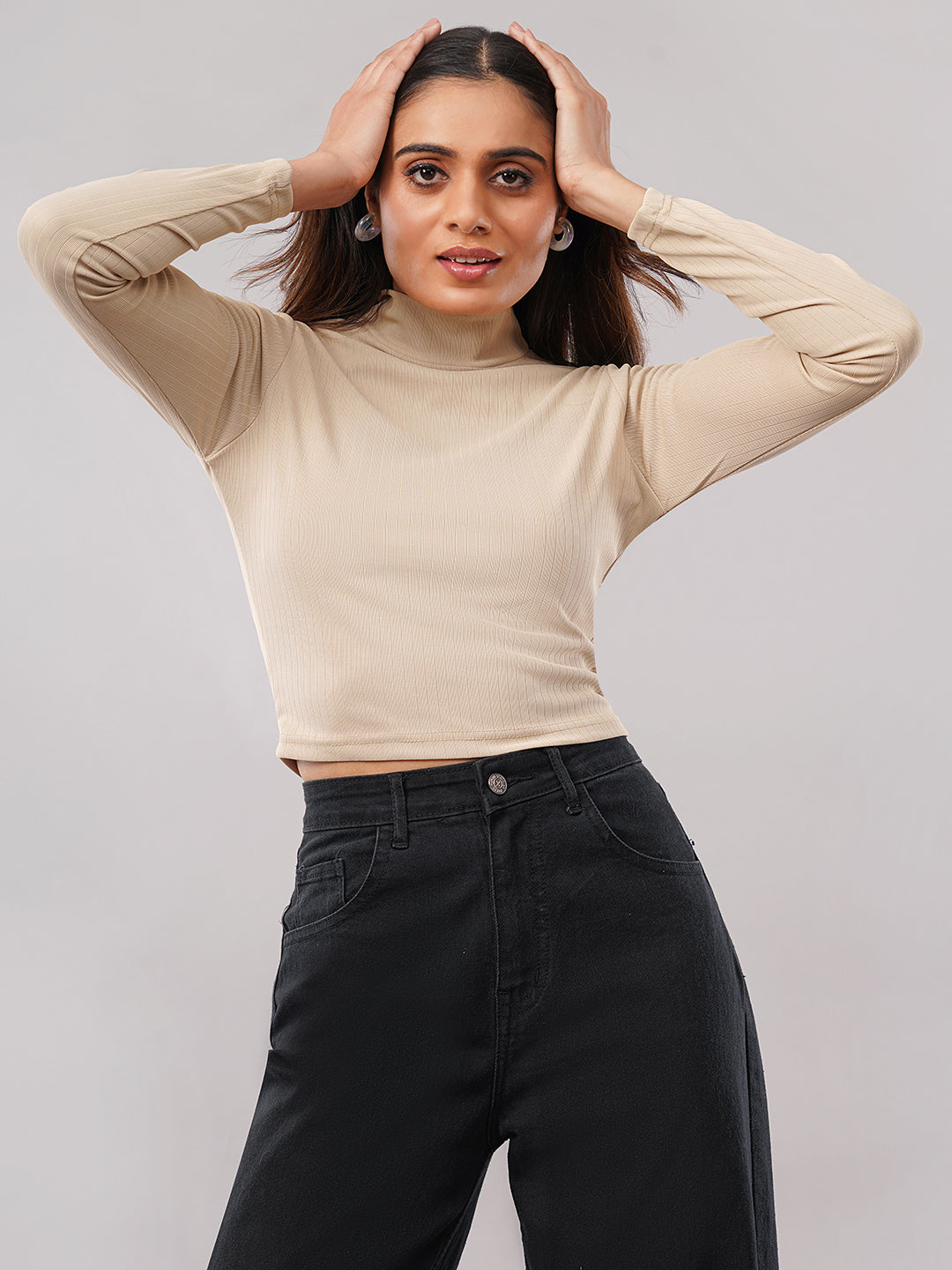 Clobug women High Neck Top