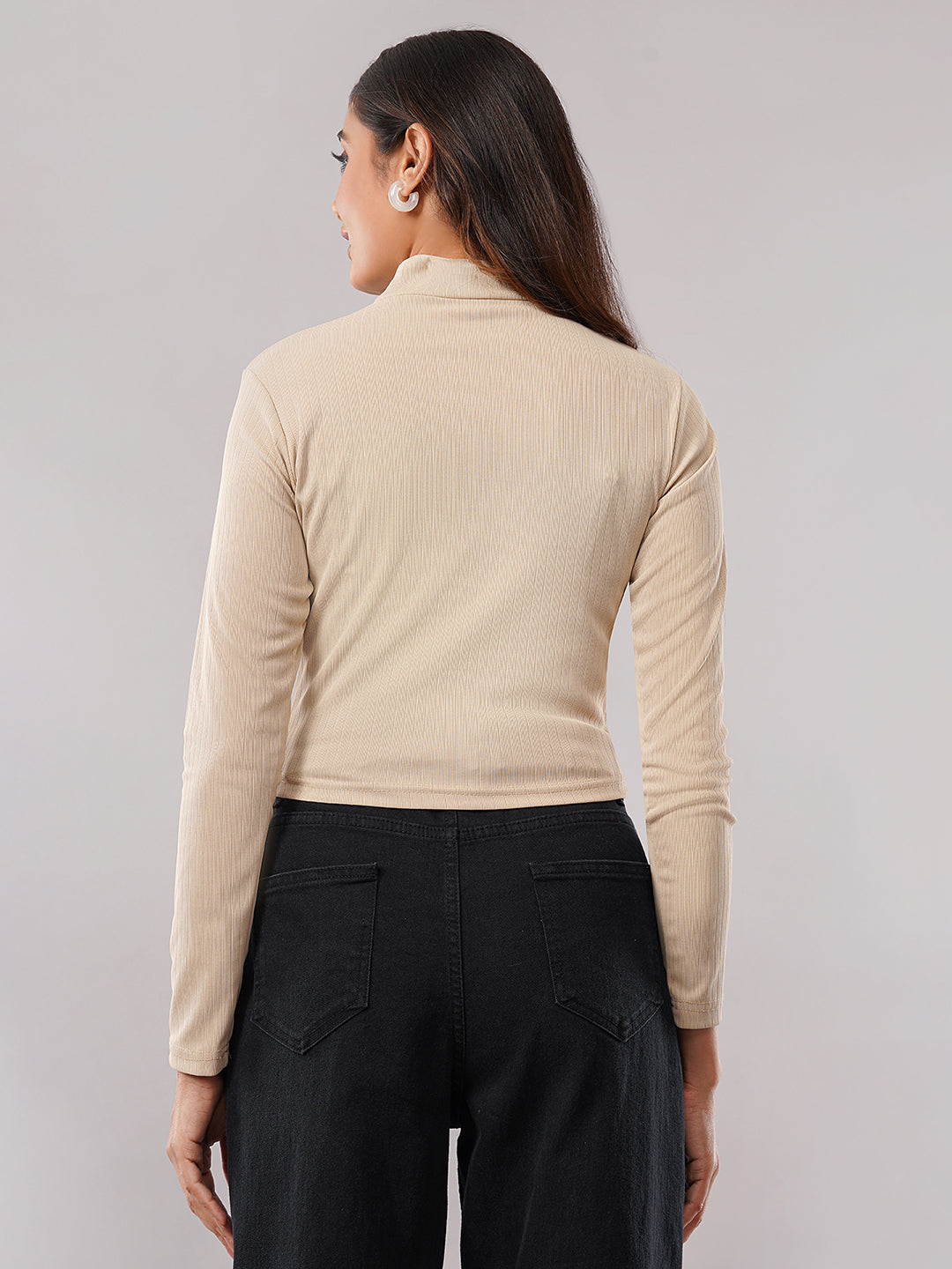 Clobug women High Neck Top