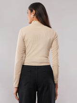 Clobug women High Neck Top