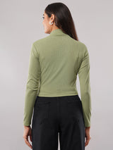 Clobug women High Neck Top