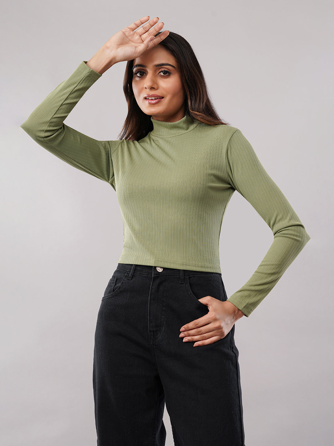 Clobug women High Neck Top