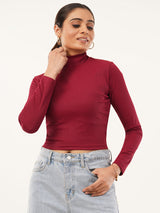 Clobug women High Neck Top