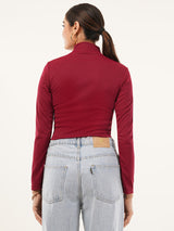 Clobug women High Neck Top