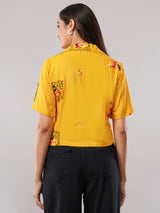 Clobug Women Floral Print Shirt