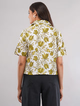 Clobug Women Floral Print Shirt