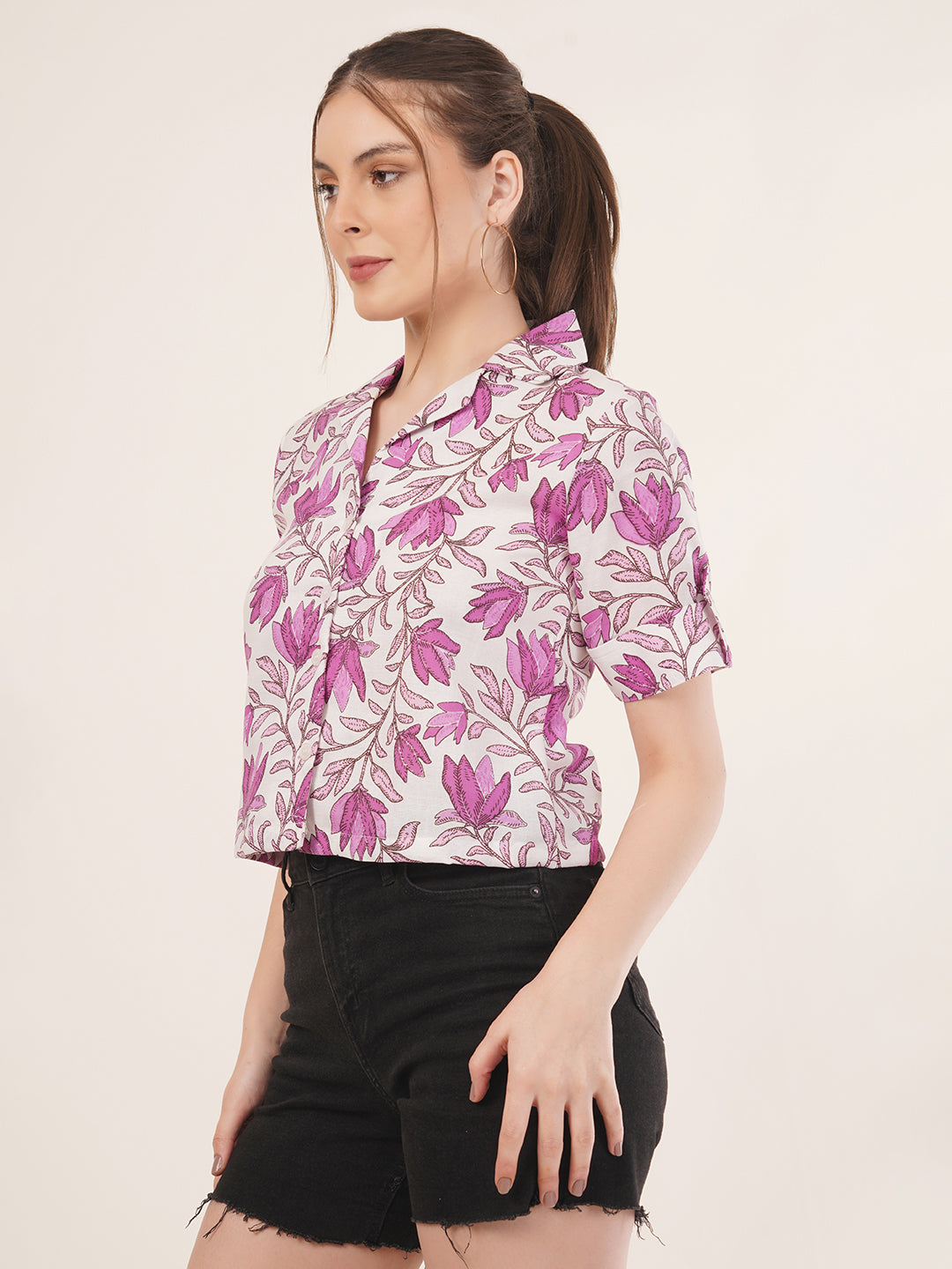 Clobug Women Printed Shirt