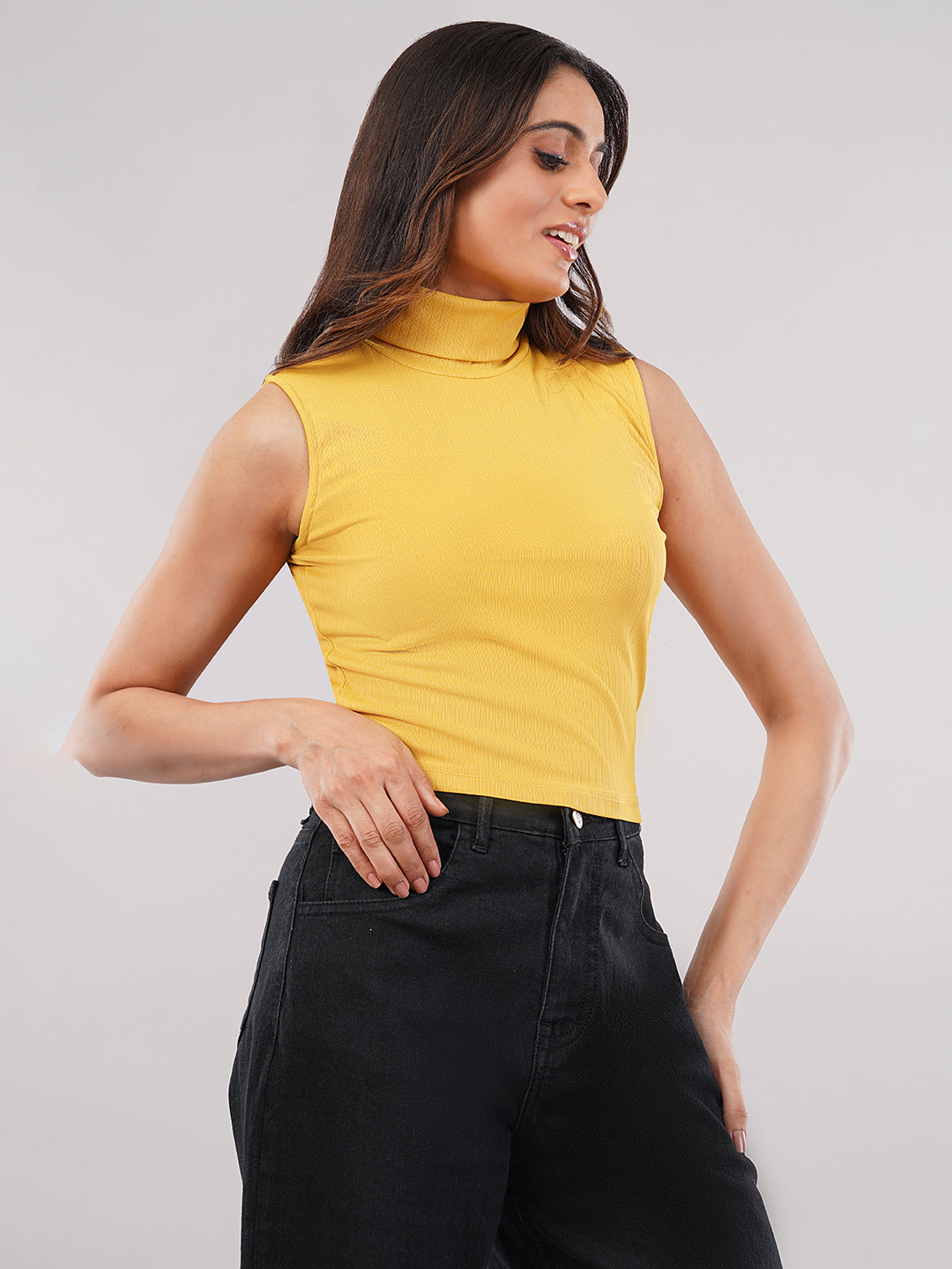 Clobug women High Neck Top