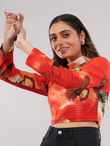 Clobug Women Printed Top