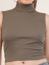 Clobug women High Neck Top