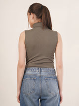 Clobug women High Neck Top