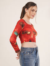 Clobug Women Printed Top