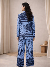Clobug Women Ethnic Print Collared Button-Down Co-Ord Set
