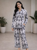 Clobug Women Ethnic Print Collared Button-Down Co-Ord Set