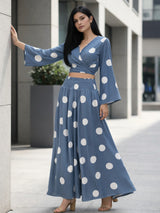 clobug-women-polka-printed-full-sleeve-crepe-top-skirt-set