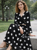 clobug-women-polka-printed-full-sleeve-crepe-top-skirt-set