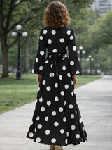 clobug-women-polka-printed-full-sleeve-crepe-top-skirt-set